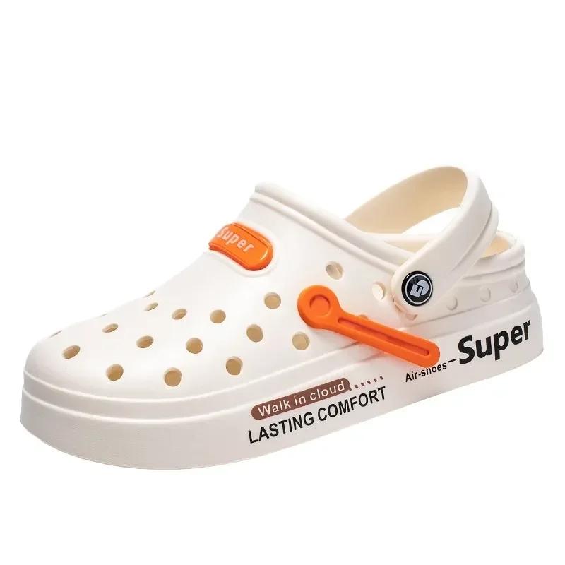 Мода 2024 года, летние мужские и женские модные тапочки, подходящие по цвету пары, универсальные мягкие сандалии для отдыха на пляже, повседневная обувь