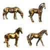 Miniature Horse Figurine Alloy Statue For Desk Book Shelf Display Decorative Accent Figurine