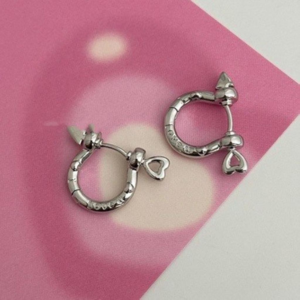 Стильные серьги-кольца U-образной формы с дизайном букв в различных цветах, портативный ювелирный аксессуар для модных мужчин и женщин