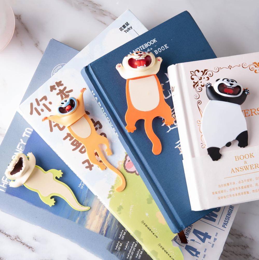 Office Indexes Animal Marker School Supplies Book Mark 3D Bookmarks Learning Gift Reading Labels