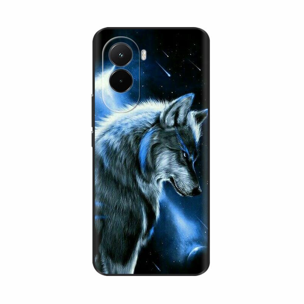 Чехол для телефона Xiaomi Poco M7 4G, мягкий силиконовый ТПУ задняя крышка для Poco M7 Pro 5G, ультратонкие чехлы с рисунком Цветок Череп