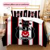 BJK2 Pattern Bedding Quilt Set  Home Decoration  Gift (1 * duvet cover + 2 * pillowcase  without core)