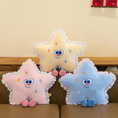 Мультяшный кружевной край звезда плюшевая игрушка подушка милая луна подушка девичье сердце кукла подарок на день рождения