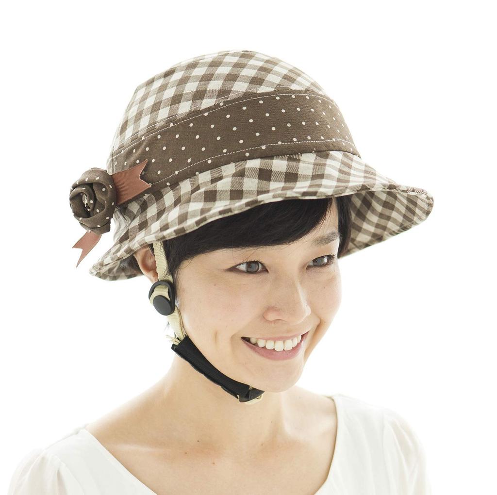 CAPOR Camellia Hat Check Size C322FBDL Dress-Up Cover, Brown, M,