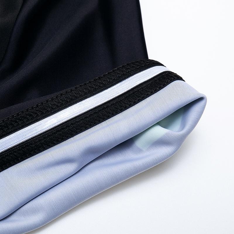 Летний комплект одежды с коротким рукавом для езды на велосипеде, черные женские спортивные трикотажные костюмы