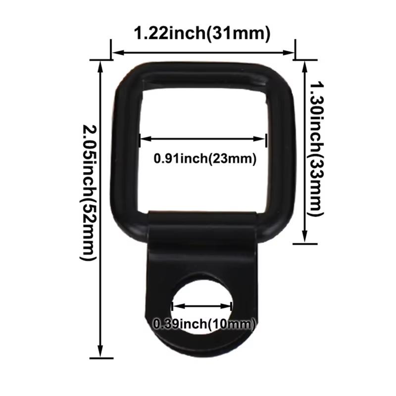 10Pcs Metal Pull Hook Anchor Cargo Tie Down Ring Retainer Fixing for Trailer,rear Box Pull Buckle Hook Modification Parts