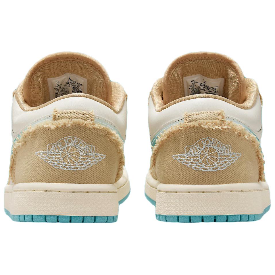 Женские кроссовки Air Jordan 1 Low SE Wave Tan Sesame Glacier-Blue HF4983-252