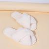 Fashion 2024 Winter Women Home Indoor Casual Slippers Female Flip Flops Fluffy Shoes Cross Design Slides Ladies Soft Warm Plush Slipper