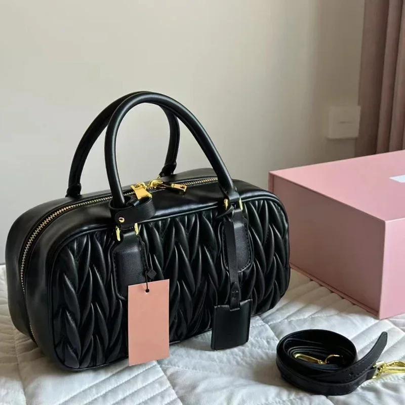 Сумка-боулинг для женщин Boston Crossbody сумка класса люкс