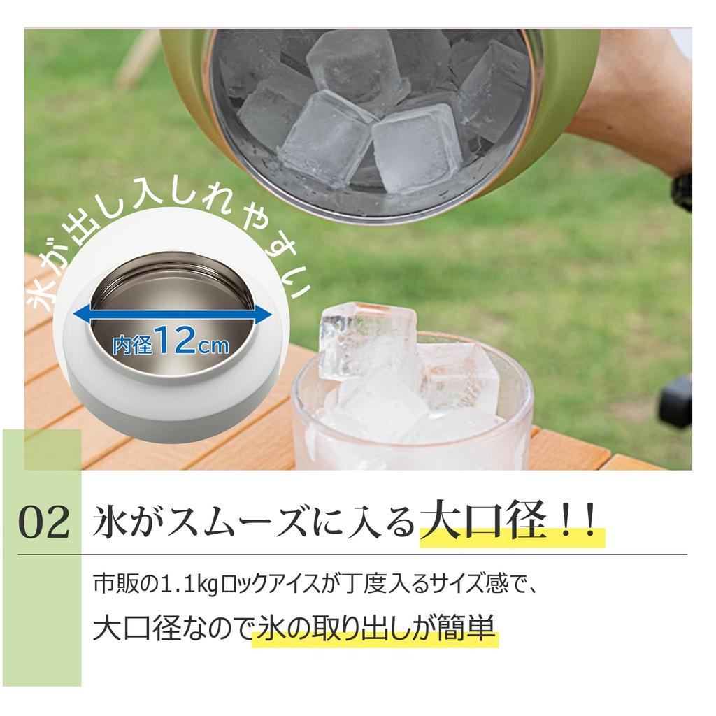 Контейнер для льда большой емкости с прямой подачей воды с вакуумным двойным льдом BPA, легко и широко совместимый с черным кувшином для улицы, бутылка объемом 3,8 л, для питья, ручка,