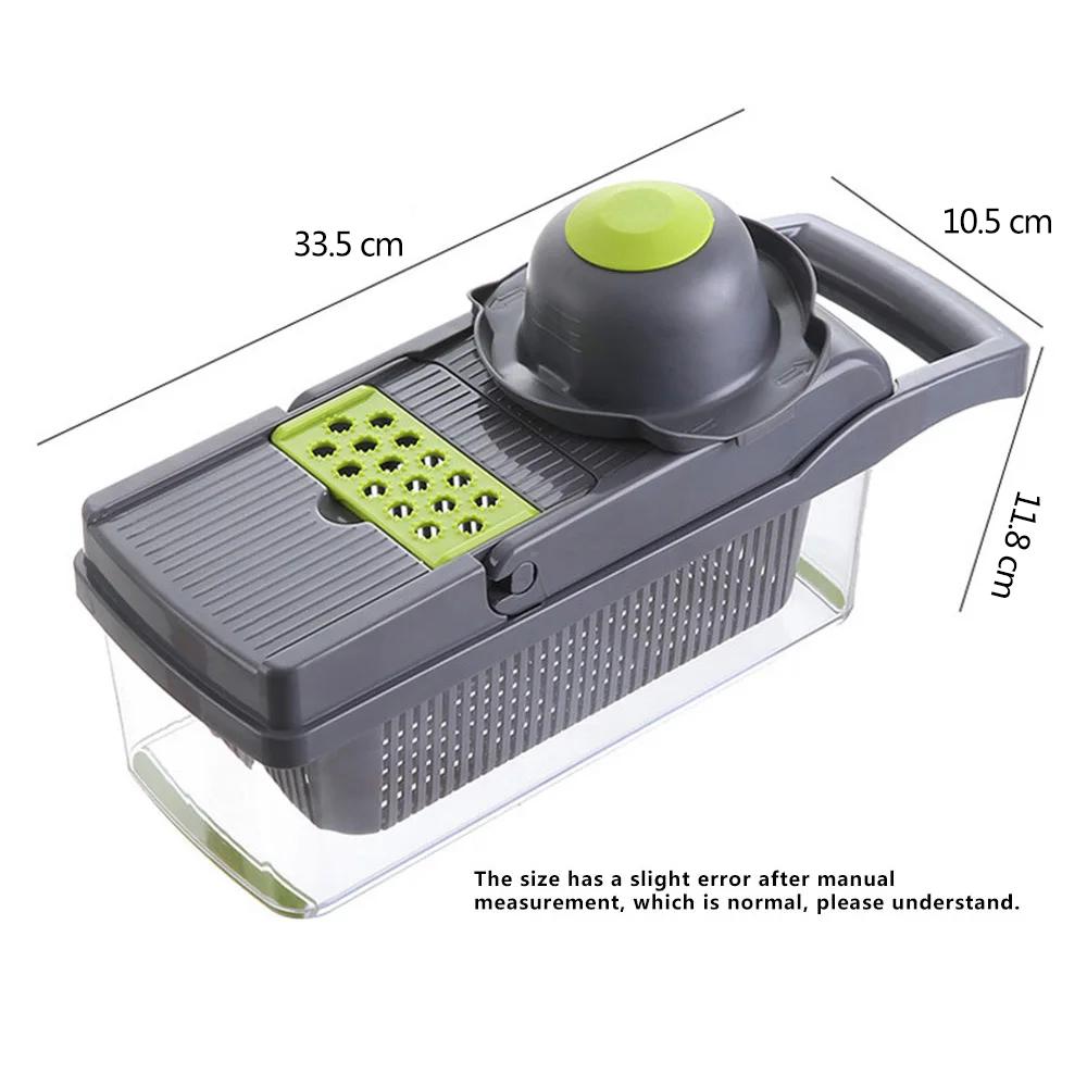 Multi functional vegetable slicer 16 in 1, fruit and ingredient slicer, vegetable slicer, dice cutter, kitchen accessory.