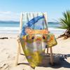 Акварельное милое ныряющее хомяк Банное полотенце | Быстросохнущее, Впитывающее влагу, Полиэфирное микроволокно, Подходит для пляжа и бассейна