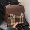 Niche Retro Fashion Plaid Backpack for Women New Autumn Trendy Fashion Women's Bag High-end Crossbody Bag for Women