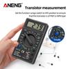 Aneng DT830D мини-цифровой мультиметр, вольтметр, тестер напряжения, ампер-ома, амперметр постоянного тока и переменного тока, измеритель мощности с зондом, зуммером