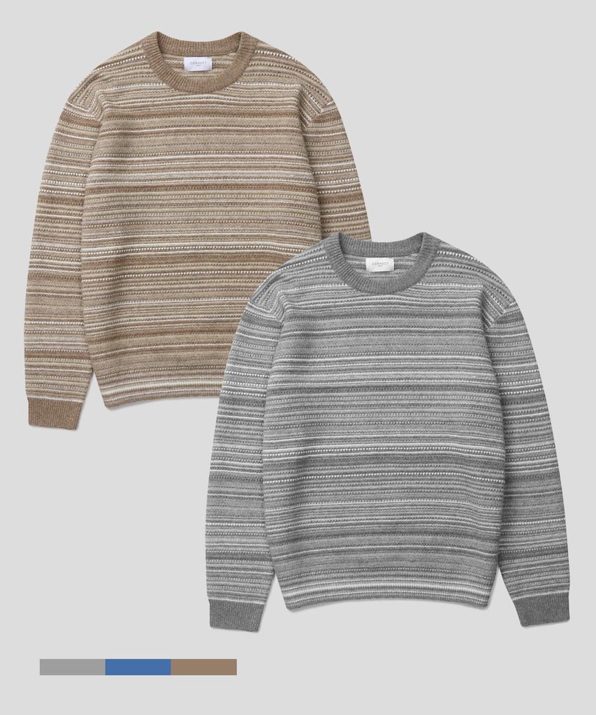 CONNECT KINLOCH Gradient Multi-Stripe Knit (3 Colors)