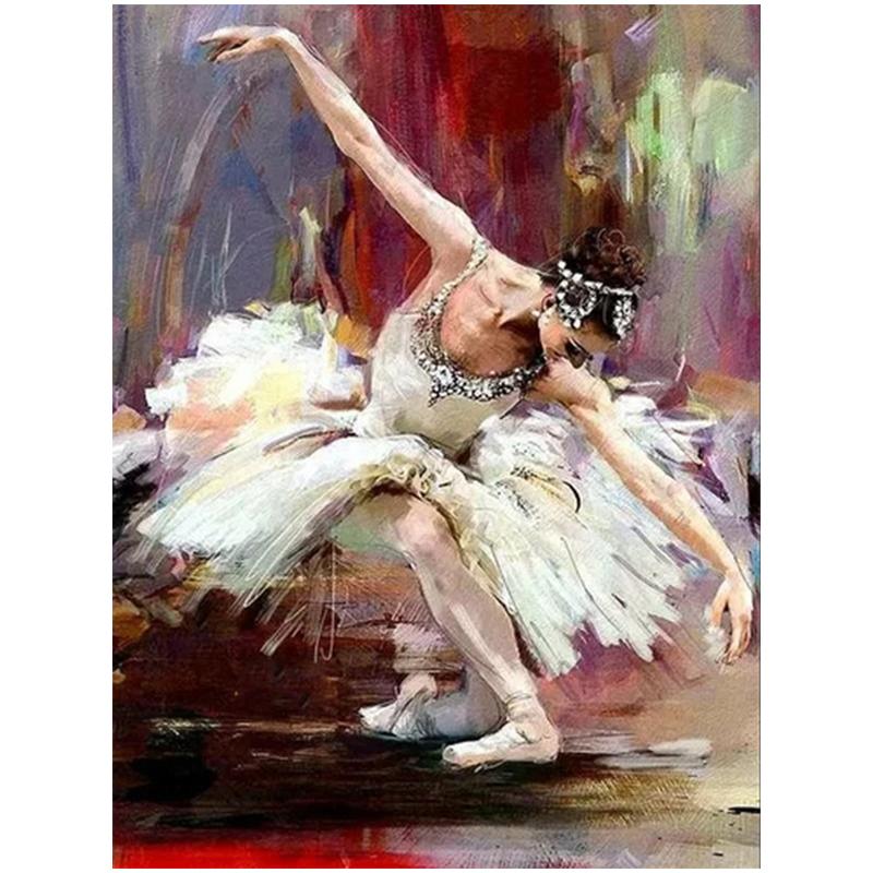 DIY 5D алмазная живопись балетный женский комплект полная дрель вышивка мозаика художественная портретная картина со стразами домашний декор подарок