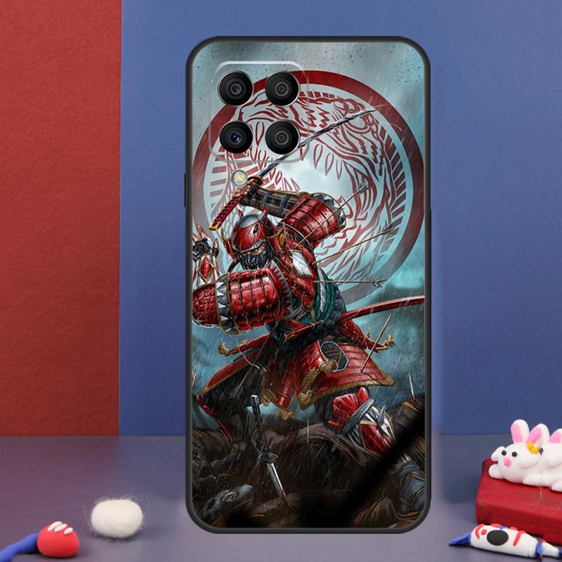 Япония Ниндзя Самурай Красное Солнце Чехол Для Samsung Galaxy M16 M06 M36 M56 M15 M11 M31 M21 M53 M13 M32 M52 M35 M55 M14 M34 M54