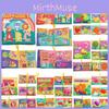 Baby Sensory Интерактивная ладонь Раннее образование Английская тканевая книга Транспорт Фрукты Овощи Числа Фигуры Со звуковой бумагой Тканевая книга