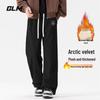 Мужские зимние флисовые повседневные брюки прямого кроя GLM