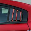 2x Carbon Look w/Red Trim Rear Side Window Louver Cover  For 11-21 Dodge Charger