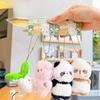 Pig Cabbage Chinese Cat Sheep Turtle Bee Plush Keychain Animal Gift Pendant
