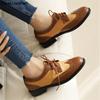 Fashion 2025 Fashion Spring Autumn Oxford Flats Woman Lace-up Round Toe Loafers Leather Derby New British Ladies Thick Heel Shoes 34-43