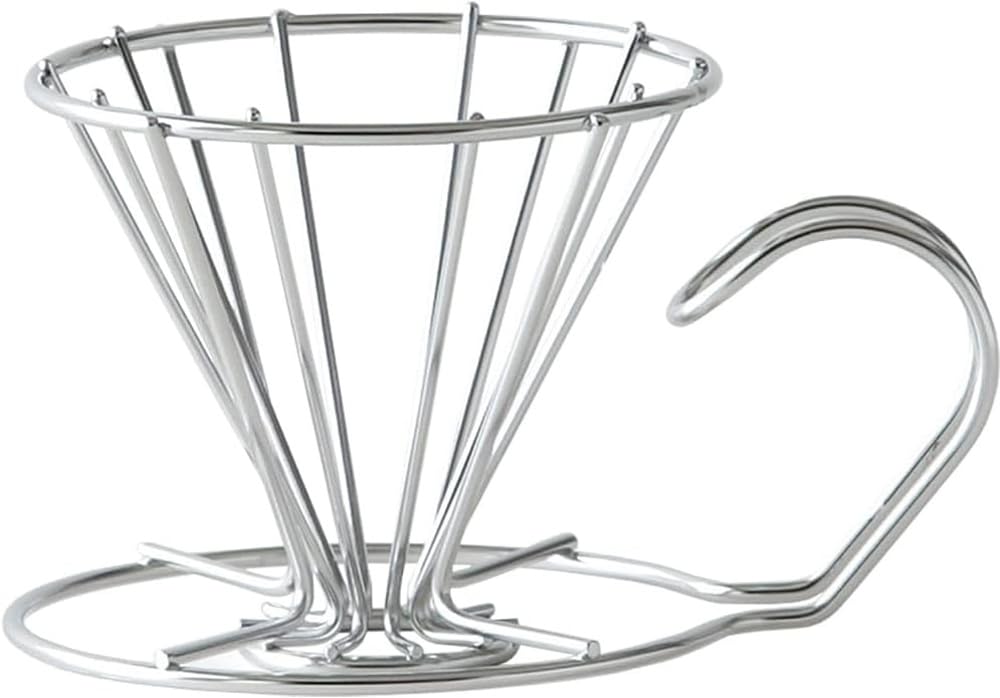 KOGU Coffee Made In Dishwasher Compatible with Conical and Trapezoidal Easy Gas Visible Stainless Drip Perfect Gift for and Shimomura Dripper,