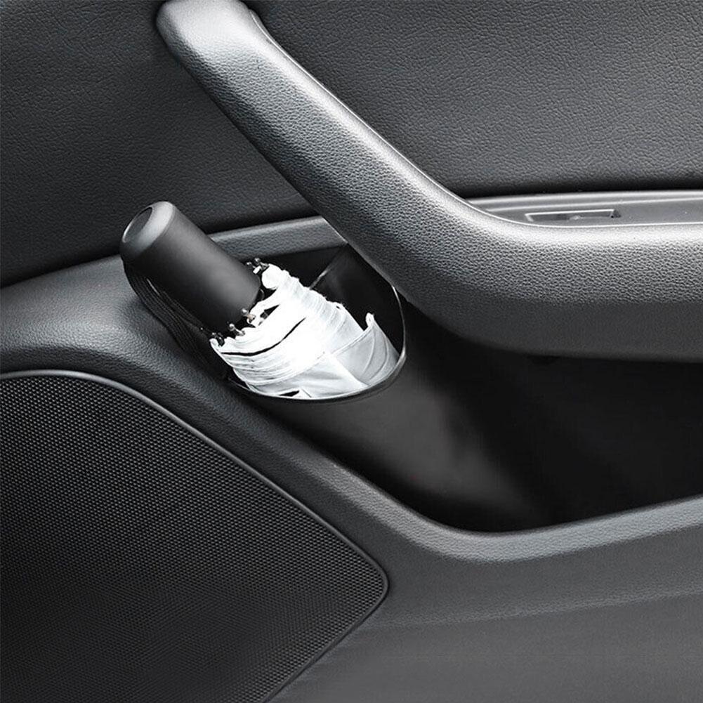 Car Umbrella Rack Barrel Storage Box Waterproof Hanging Plastic Storage Barrel Box Black Can Ke F7Q5