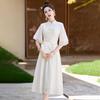 2024 Summer Women's Chinese Embroidery Cheongsam Dress AH2457