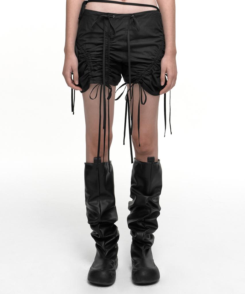 NACHE Strap Shirring Shorts Dusty Pink