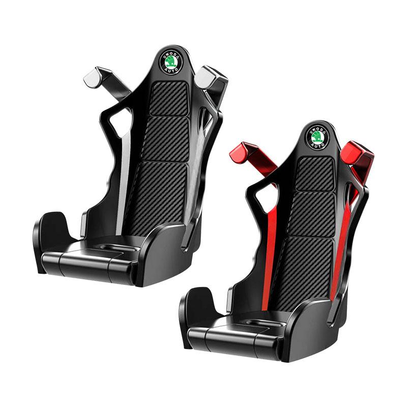 Racing Seat Shape Car Air Outlet Mount Shockproof Car Phone Holder Stand For Skoda Octavia Superb Rapid Kodiaq Karoq Fabia Kamiq Roomster Citigo