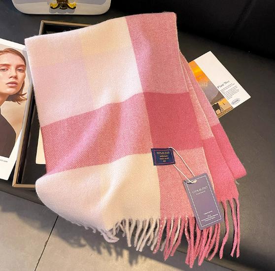 Женский классический британский стиль Черно-белый клетчатый шарф, зимний шаль из искусственного кашемира, двусторонний дизайн в клетку «шахматная доска» для пар