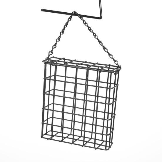 Suet Cage Bird Feeder Outdoor Garden Iron Cages Outside Hanging Suet Feeder