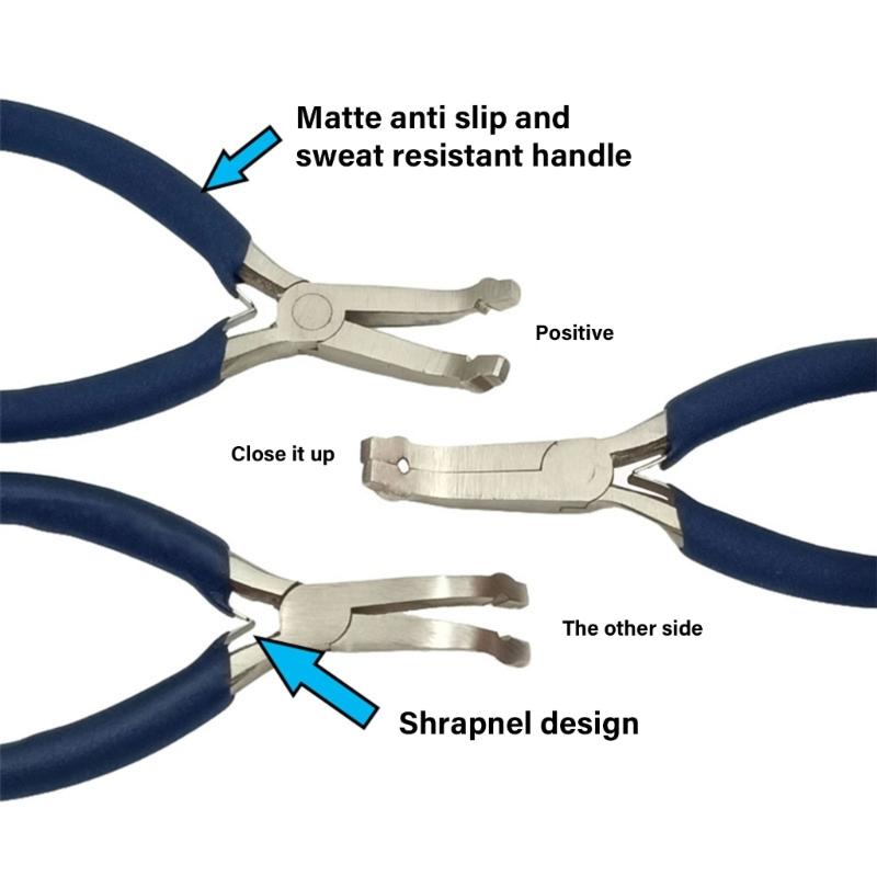 Stainless Steel Nose Pliers for Jump Rings & Split Rings Double Rings DIY Accessories Crimping Jewelry Making Tool