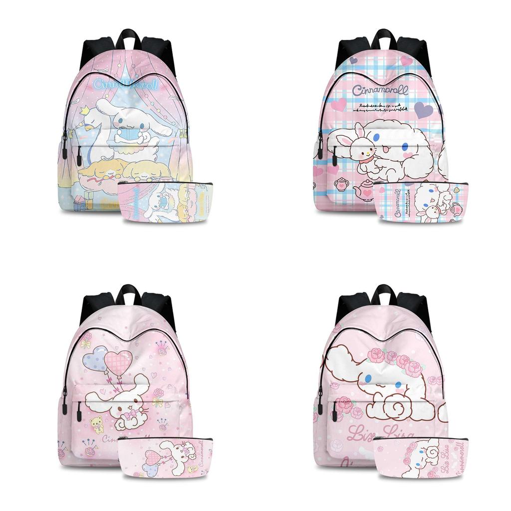 Stylish Cinnamoroll Backpack Set For Business Travel Breathable, Durable Polyester Material
