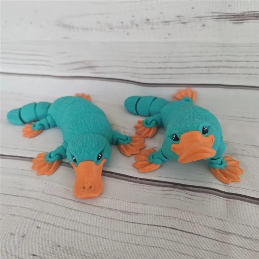 Многосуставная 3D-печатная утконос Декор для комнаты 3D-модель утконоса Фигурка утконоса Детская игрушка