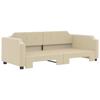 VidaXL Daybed with Trundle Bed Cream 100x200 Cm Fabric 3197643