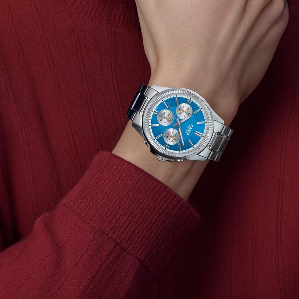 Casio Мужские часы Стандартная серия Синие MTP1375D-2A2 MTP1375D-2A2