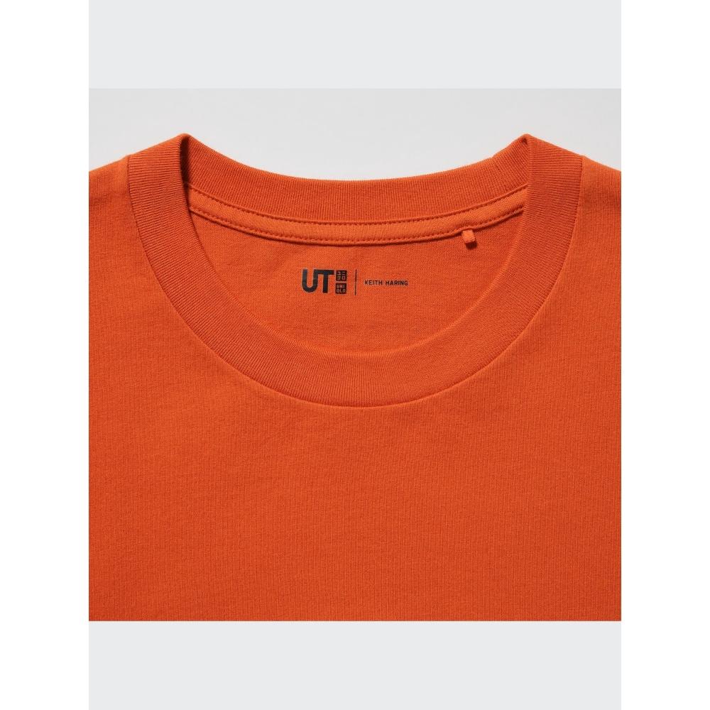 Uniqlo Футболка с принтом «Peace For All», короткий рукав, стандартный крой, Кит Харинг