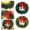 Exquisite Christmas Wreath Artificial Xmas Tree Garland Window Hanging Decor  Home Decoration