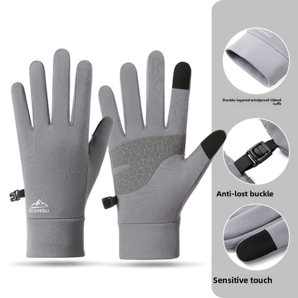 Thermal Fleece Thick Cycling Gloves Warm Outdoor Gloves Winter Cycling Gloves Sports