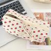 Kawaii Pencil Case Korean Style Simple Floral Pencil Pouch For Girl Soft Cotton Large Capacity Stationery Storage Bag