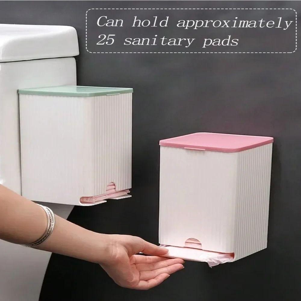 Wall-mounted Storage Box Green/Pink Bathroom Organizer new Sanitary Napkin Storage Box Bathroom