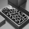 Белый Флэш Леопардовый Узор Закаленное Стекло Чехол Для Телефона Для iPhone 17 16 15 14 13 12 11 Pro Max 16E 17Air 7 8 Plus XR XS X Чехол