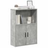 VidaXL Bookcase Concrete Grey 60x24x85 Cm Engineered Wood, Bookshelf, Storage Rack, Book Holder, 860412