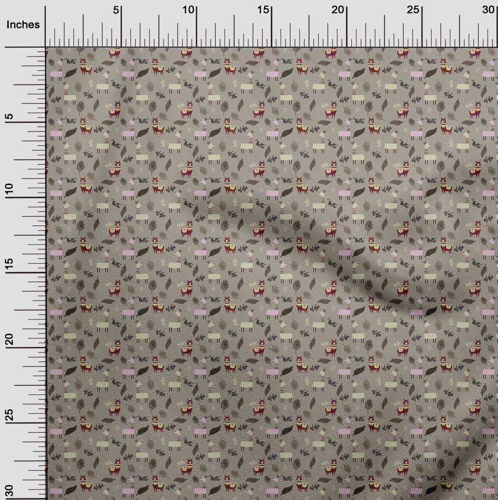 oneOone Ткань Cotton Flex Dusty Grey для детских поделок, декоративная ткань с принтом по ярдам, 40 дюймов