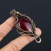 Red Flash Labradorite Pendant, 999 Copper Wire Wrapped Jewelry, Gemstone Jewelry Pendant, Handmade Wedding Gift Jewelry