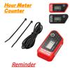 Водонепроницаемый ЖК-дисплей с возможностью сброса счетчика моточасов с напоминанием о необходимости технического обслуживания в черном/красном цвете для мотоцикла, квадроцикла, моторной лодки, газонокосилки
