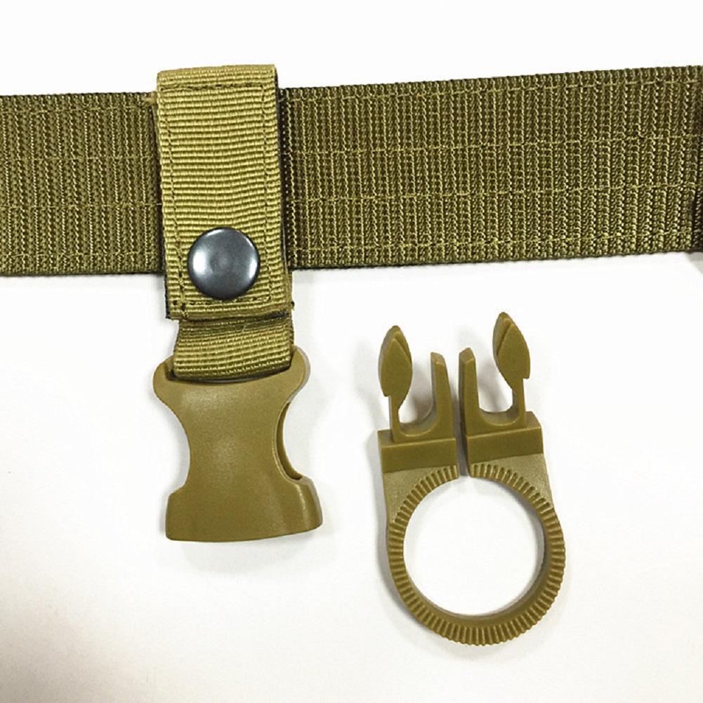 Outdoor Travel Multifunctional Water Bottle Ring Buckle Strap Sport Bag Waist Belt Accessory