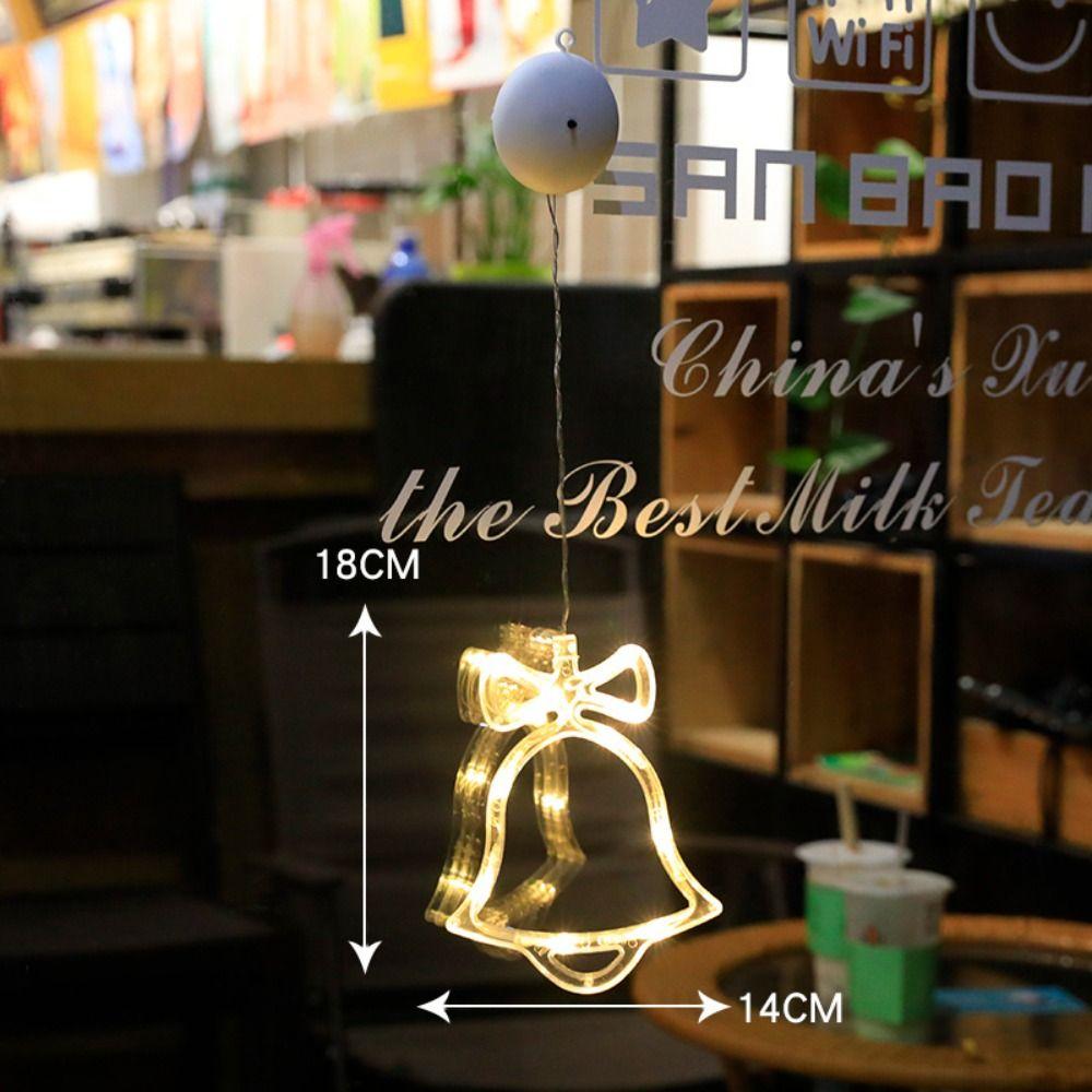 LED Window Lamp Creative Garland Fairy String Lights Christmas Decoration Suction Cup Light